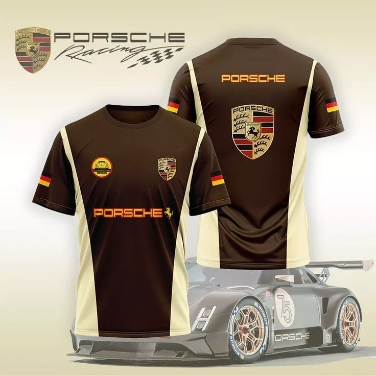 Porsche Racing Team F1 T-Shirt Motor Sport Gift For Porsche Fans