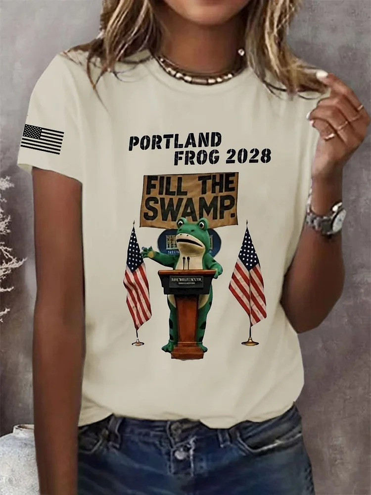 Portland Frog 2028 T-Shirt Anti ICE Protest Anti Fascist Merch Democrats Gifts