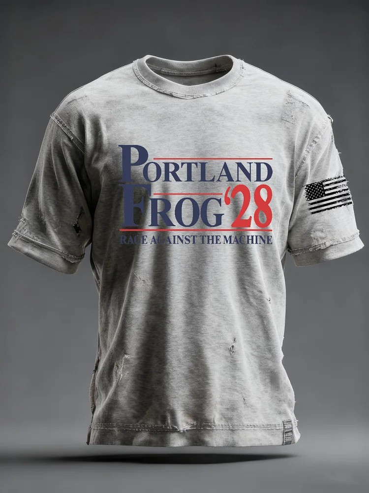 Portland Frog 28 T-Shirt Rage Against The Machine Shirt Anti Fascist Merch Activist Gifts