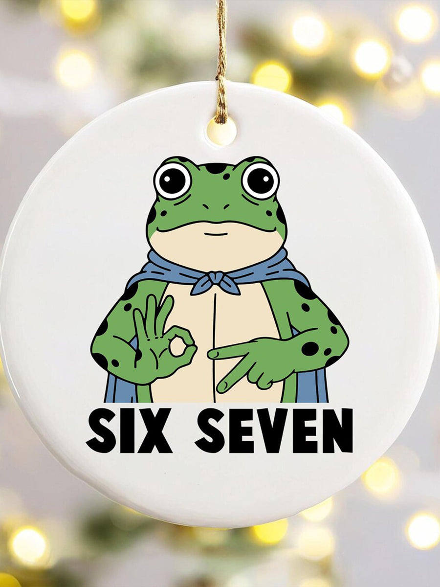 Portland Frog 67 Six Seven Christmas Ornament Holiday Decorations Gifts