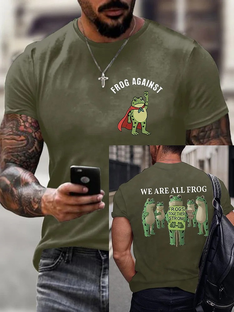 Portland Frog Against T-Shirt We Are All Frog Shirt Frog ICE Protest Apparel Gifts For Men