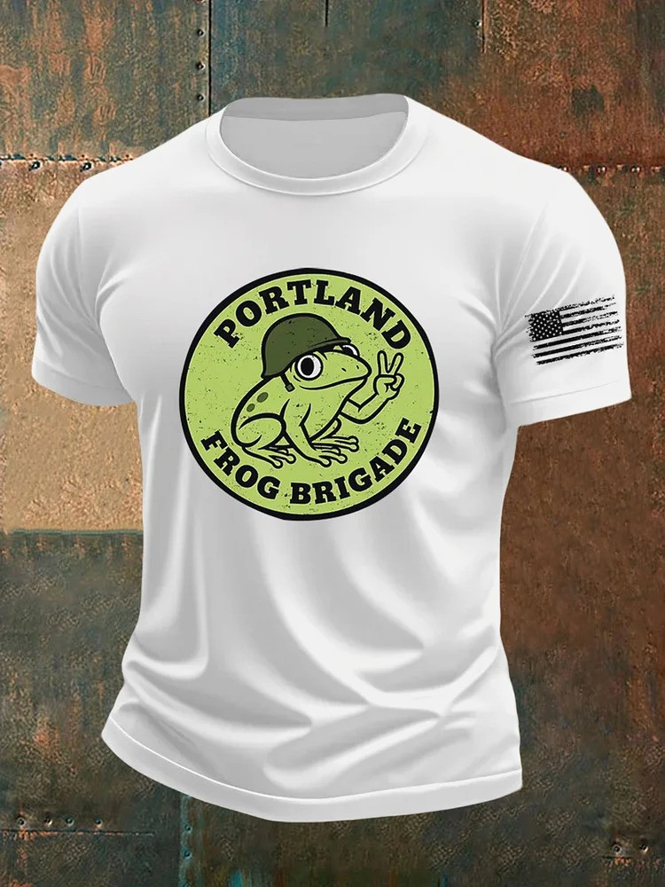 Portland Frog Brigade T-Shirt Abolish ICE Portland Frog Protest Merch Gifts For Him
