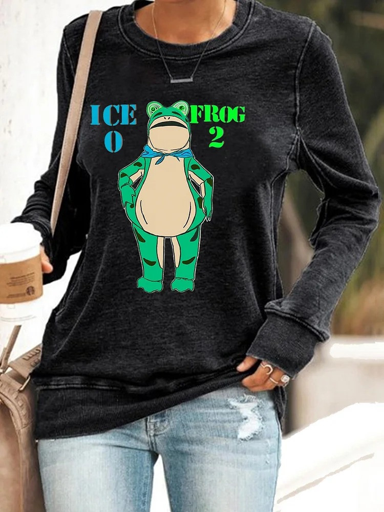 Portland Frog ICE 0 Frog 2 Sweatshirt Anti Fascist Protest Merch Gifts For Democrats