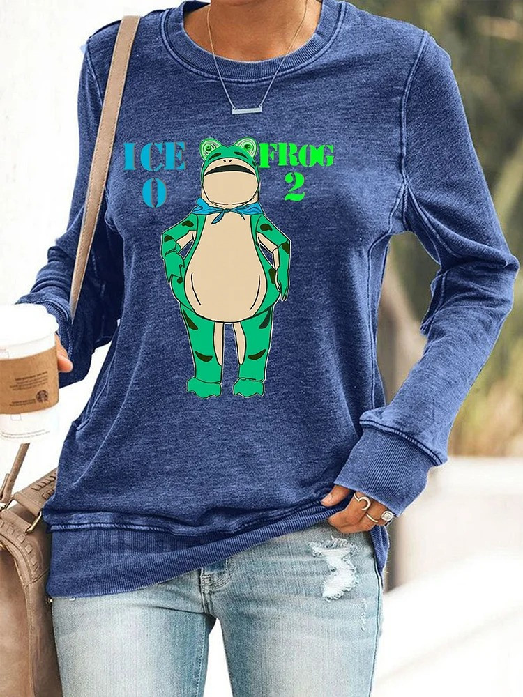 Portland Frog ICE 0 Frog 2 Sweatshirt Antifa Merch Anti ICE Apparel Gifts For Her