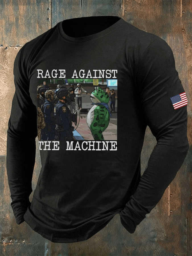 Portland Frog Long Sleeve Shirt Rage Against The Machine Shirt Anti MAGA Gift for Democrats