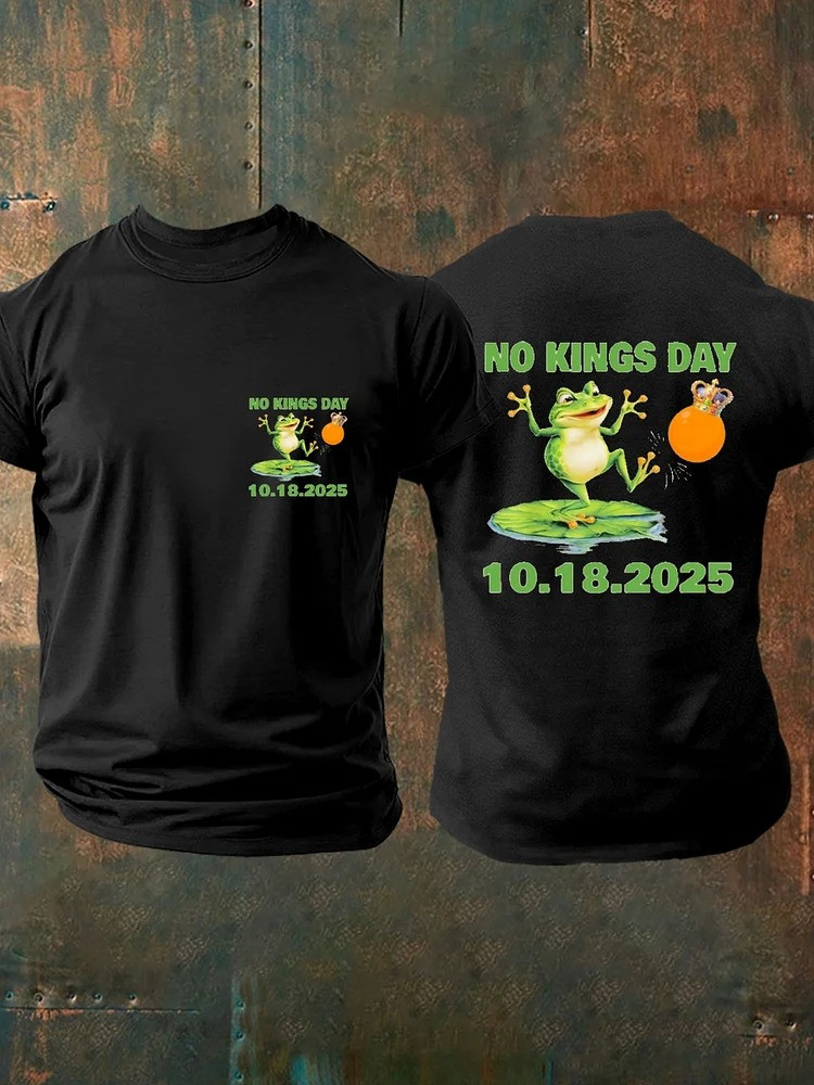 Portland Frog No Kings Day 10 18 2025 T-Shirt No Kings Protest Merch Gifts