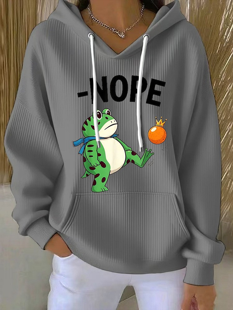 Portland Frog No Kings Nope Hoodie Anti Fascist Merch Gifts For Democrats