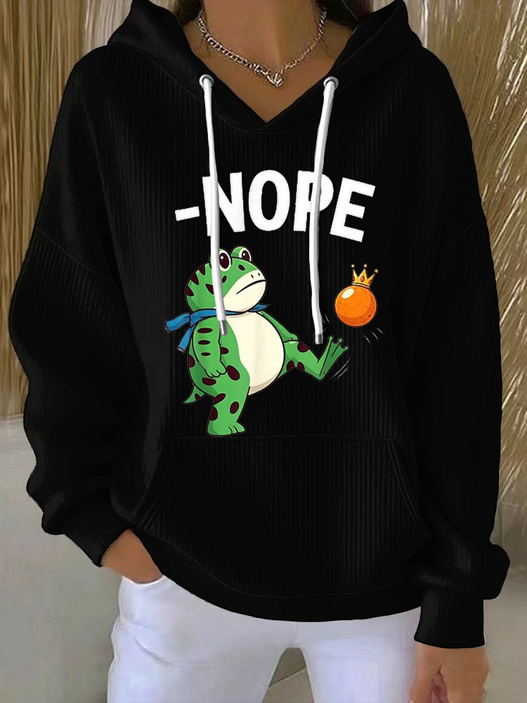 Portland Frog No Kings Nope Hoodie No Kings Protest Merch Anti MAGA Gifts For Women