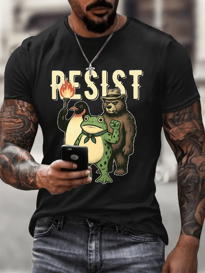 Portland Frog Protest Shirt Anti MAGA T-Shirt Gift for Democrats Supporters
