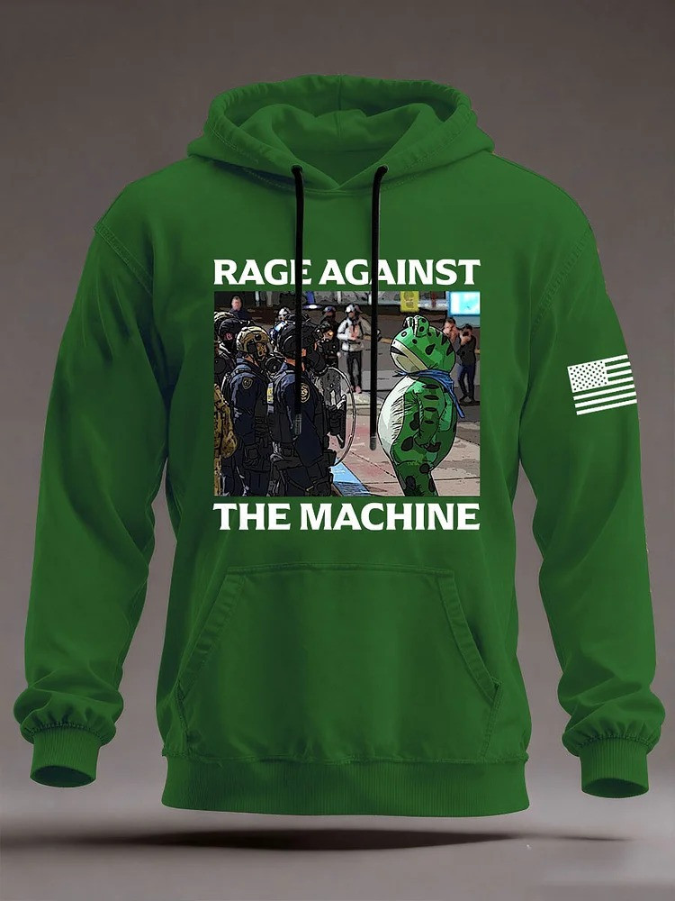 Portland Frog Rage Against The Machine Hoodie Anti Fascism Activist Apparel Gifts