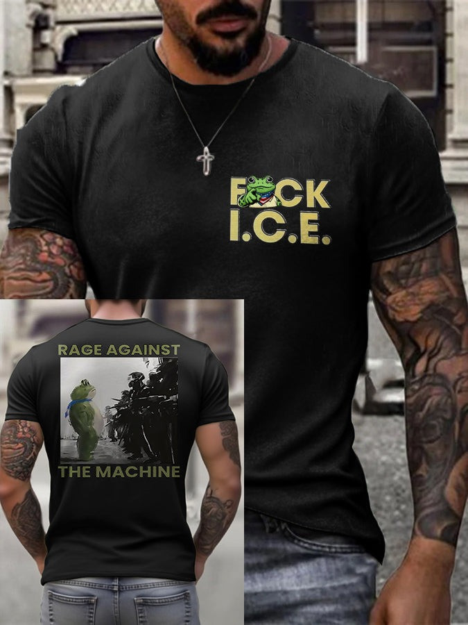 Portland Frog Resist Fuck I.C.E. T-Shirt Rage Against No Kings Anti Fascism Clothes Gifts