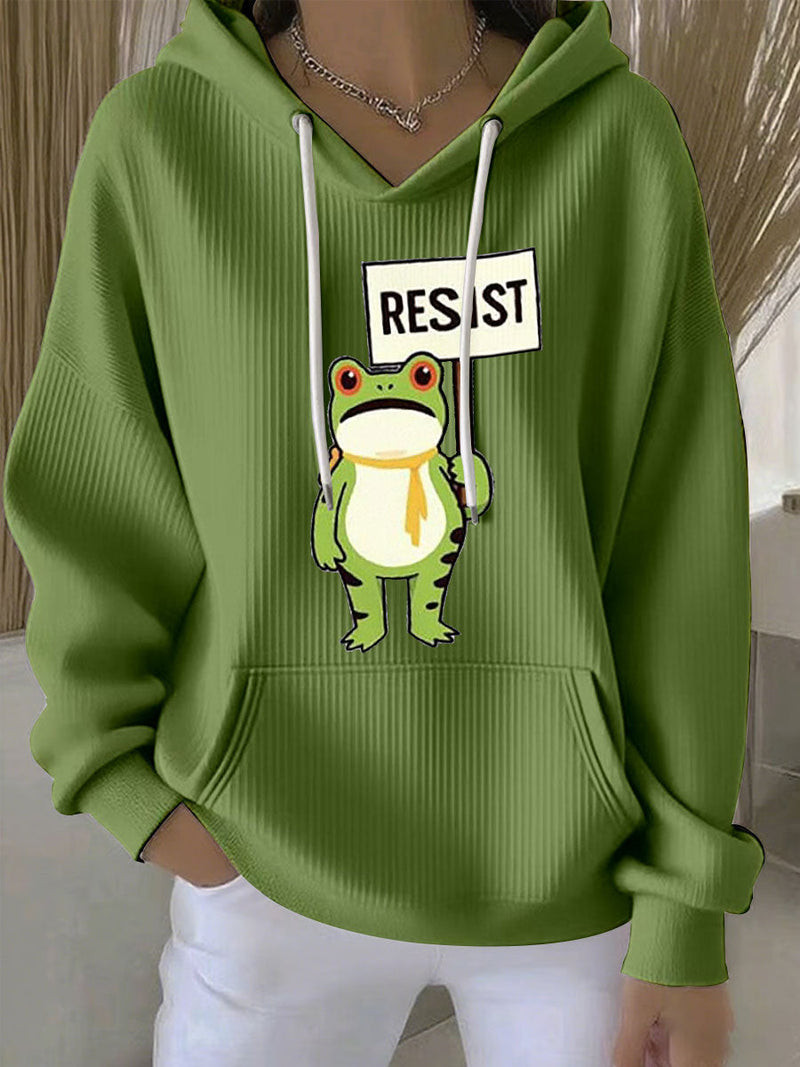 Portland Frog Resist Hoodie 8647 FDT Anti ICE Merch Anti Fascism Gift For Her