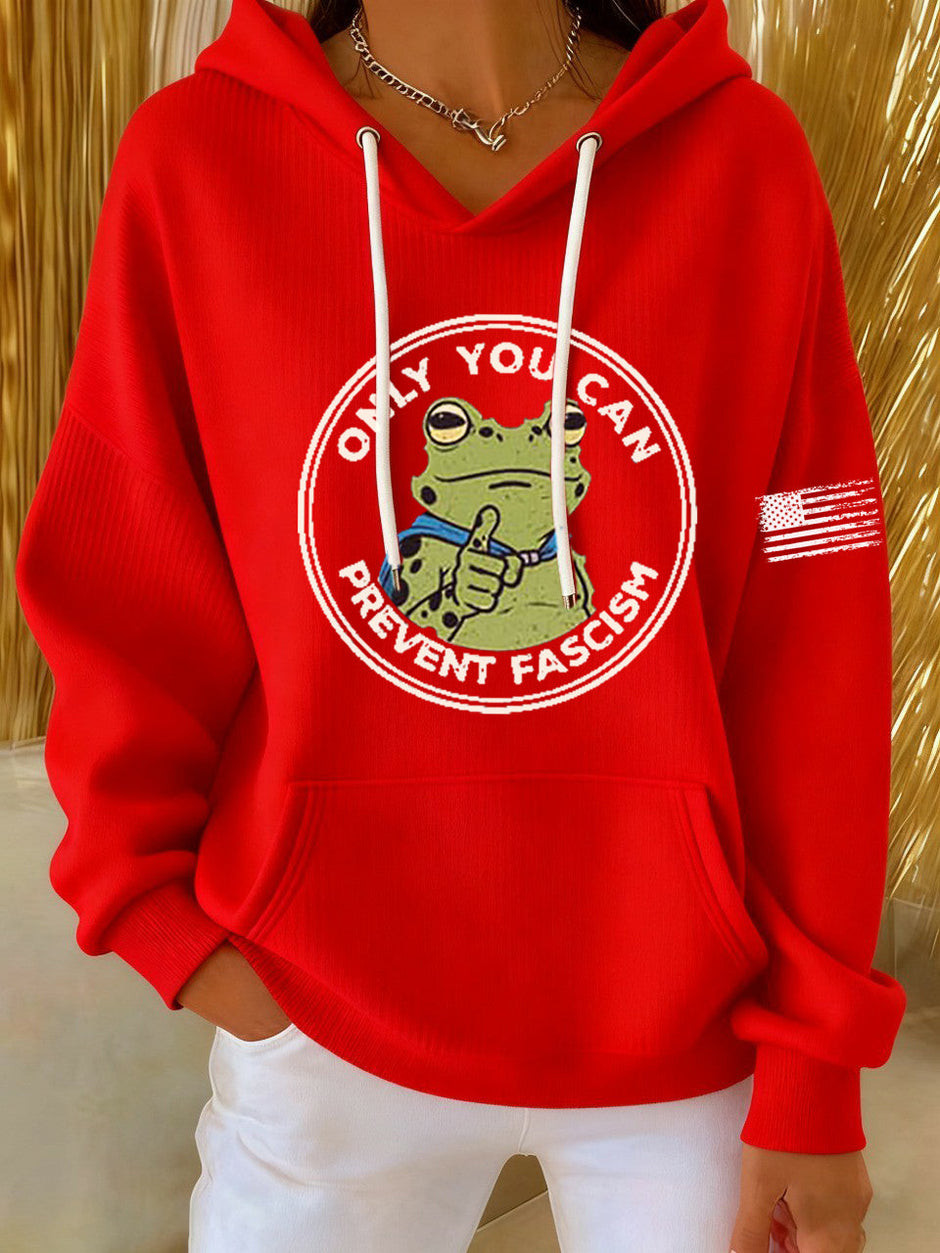 Portland Frog Resist Hoodie Only You Can Prevent Fascism Portland Frog Merch Gifts For Women