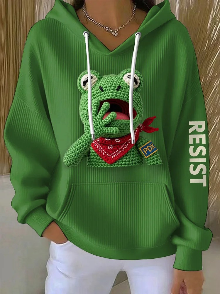 Portland Frog Resist Hoodie Portland No Kings Protest Merch Anti Trump Gifts