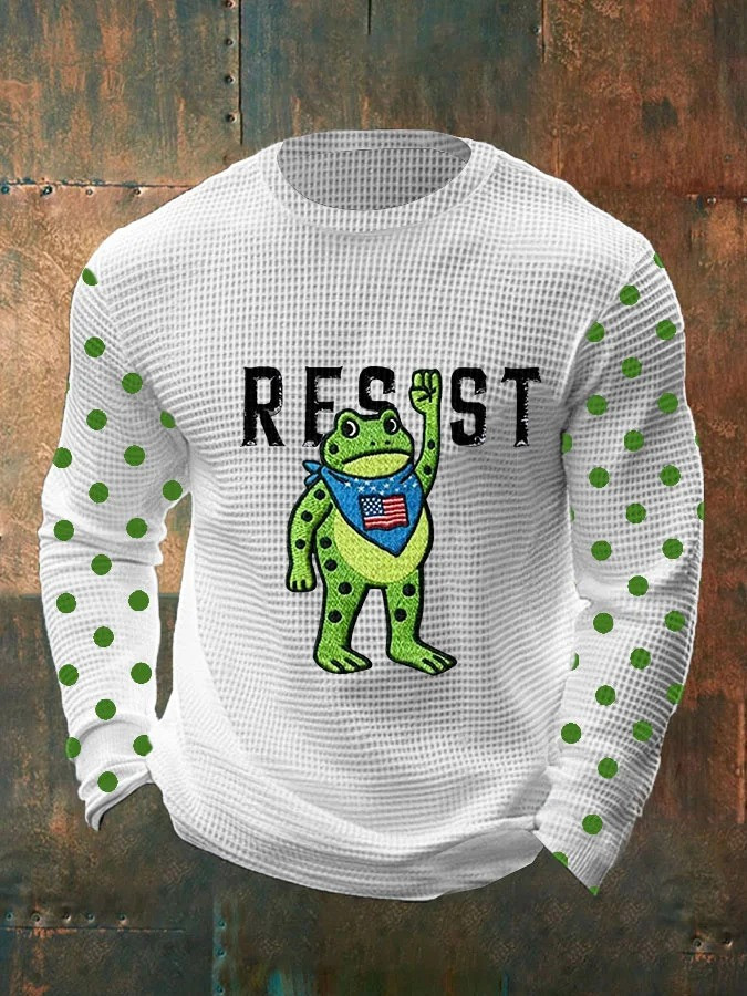 Portland Frog Resist Long Sleeve T-Shirt Anti Establishment Abolish ICE Apparel Mens Gifts