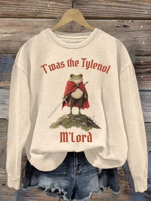 Portland Frog Resist Mlord Sweatshirt Twas The Tylenol No Kings Political Protest Funny Gifts