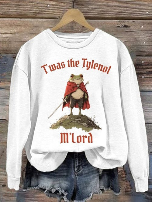 Portland Frog Resist Mlord Sweatshirt Twas The Tylenol No Kings Political Protest Funny Gifts