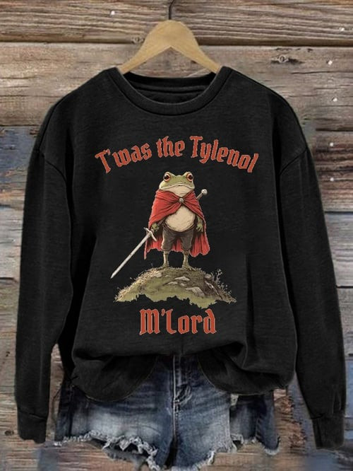 Portland Frog Resist Mlord Sweatshirt Twas The Tylenol No Kings Political Protest Funny Gifts
