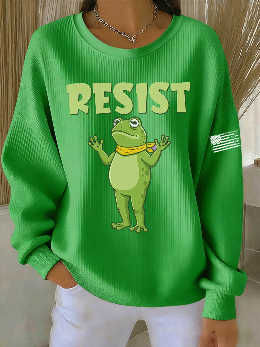 Portland Frog Resist Sweatshirt 86 47 FDT Portland Frog Merch Gift Ideas For Women