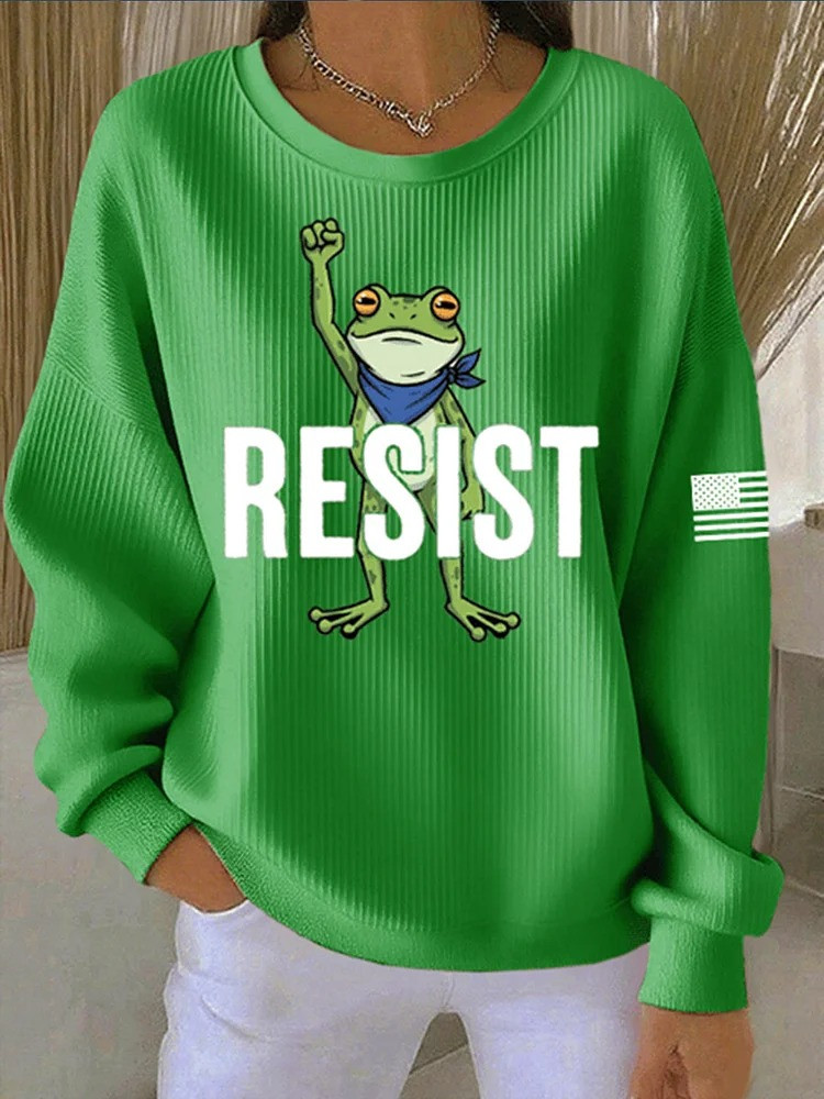 Portland Frog Resist Sweatshirt Abolish ICE Anti Fascist Protest Merch Gifts For Liberal