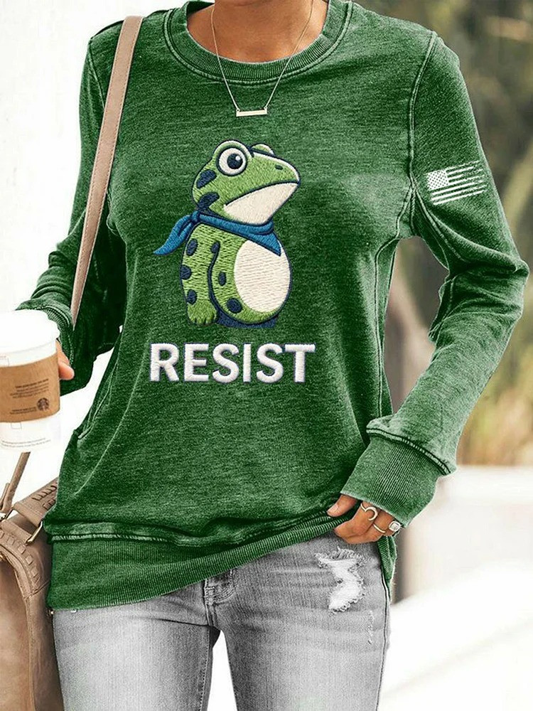 Portland Frog Resist Sweatshirt Abolish ICE Antifa Protest Apparel Democrats Gifts