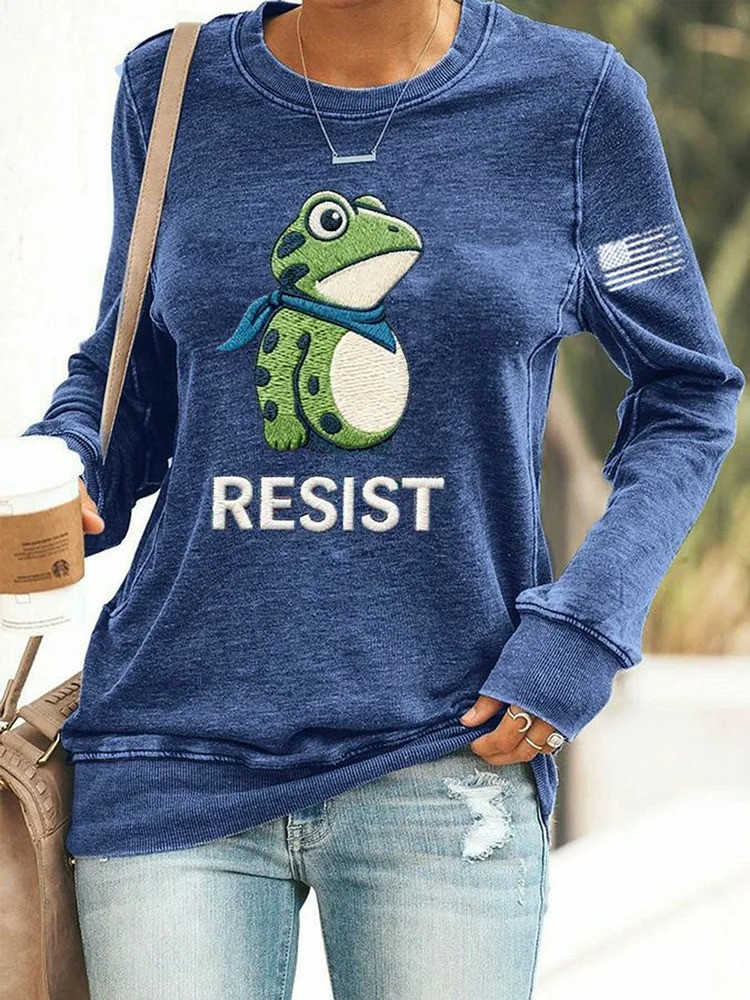 Portland Frog Resist Sweatshirt Abolish ICE Antifa Protest Apparel Gifts For Liberal