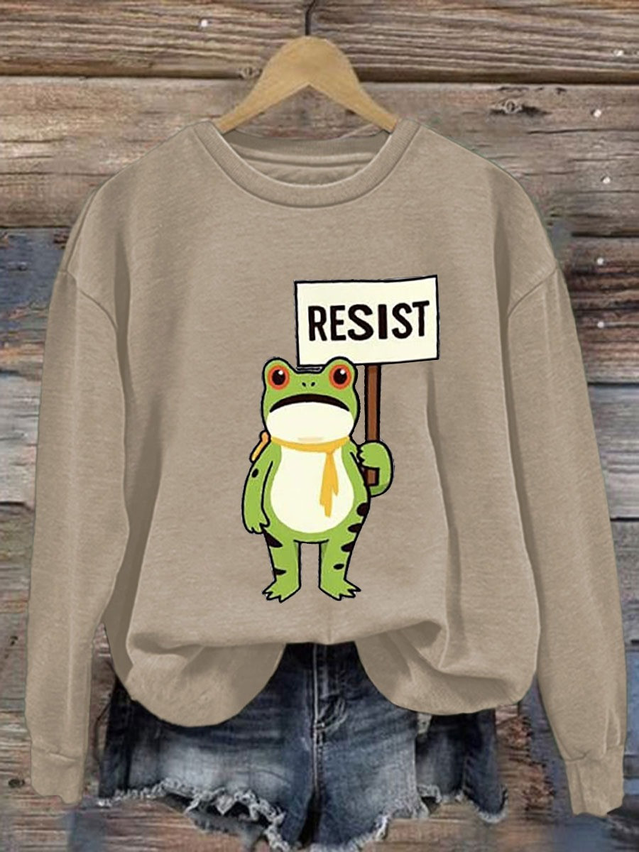 Portland Frog Resist Sweatshirt Abolish ICE Apparel Gifts For Her