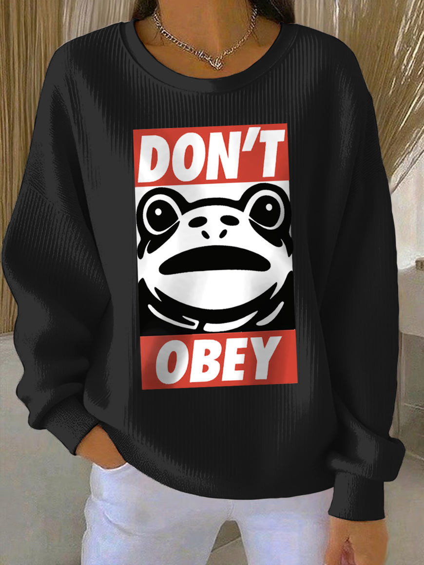 Portland Frog Resist Sweatshirt Don't Obey 86 47 FDT Anti Fascism Merch Gift Ideas