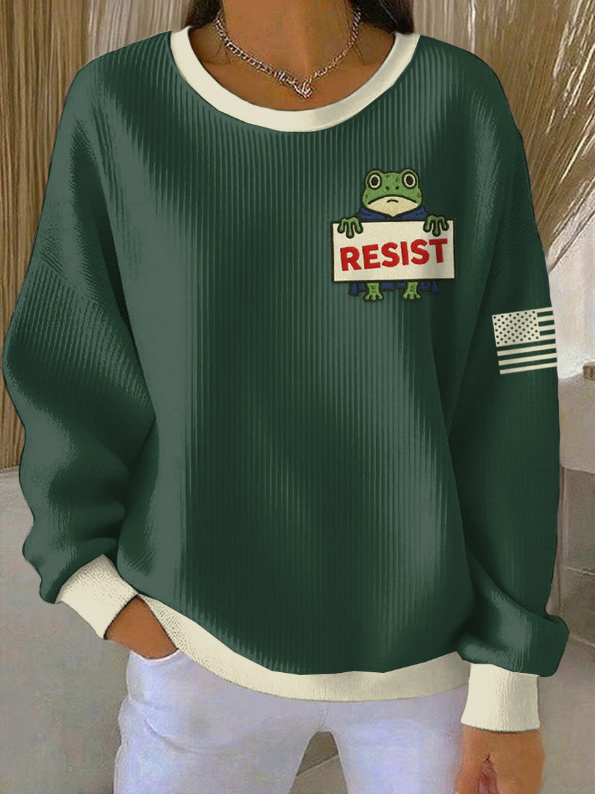 Portland Frog Resist Sweatshirt Freedom Movement Anti ICE Merch Gift For Activists