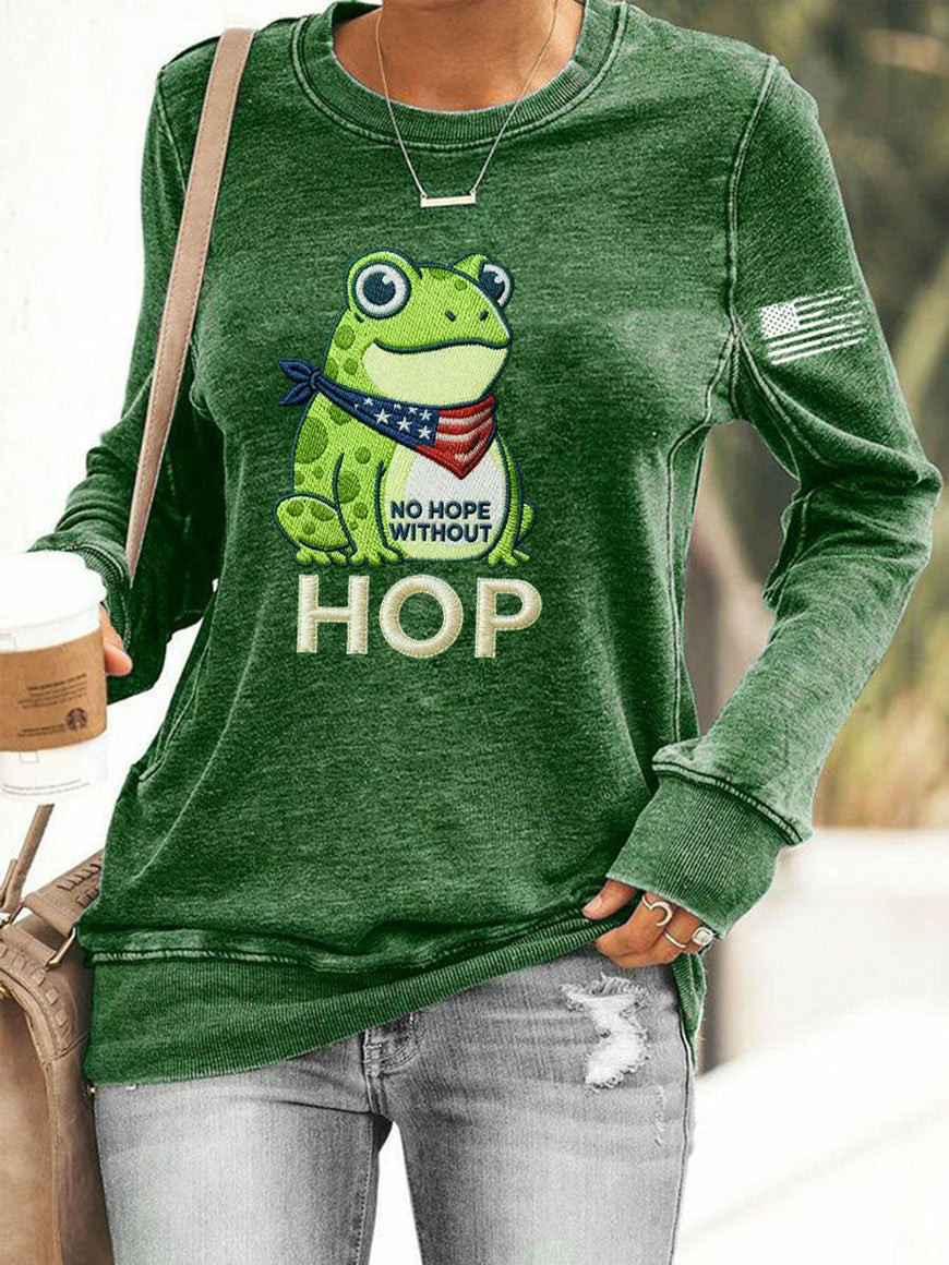 Portland Frog Resist Sweatshirt No Hope Without Hop Merch Anti ICE Gifts For Women