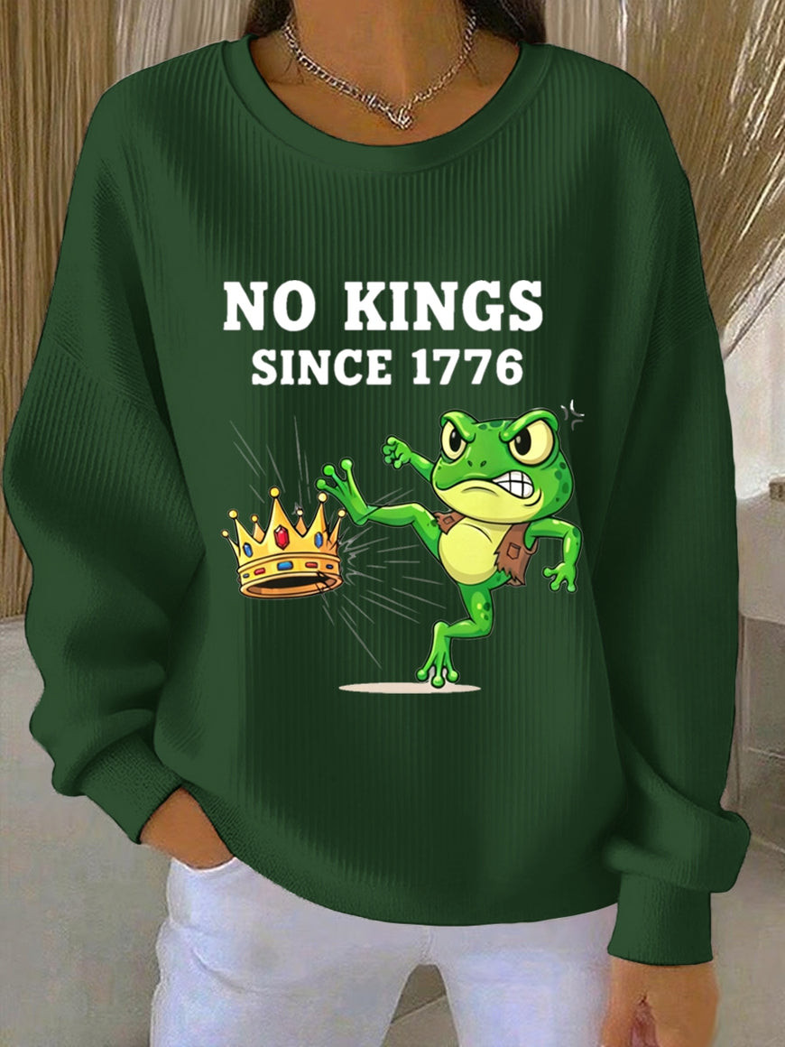 Portland Frog Resist Sweatshirt No Kings Since 1776 Abolish ICE Merch Anti ICE Presents For Her