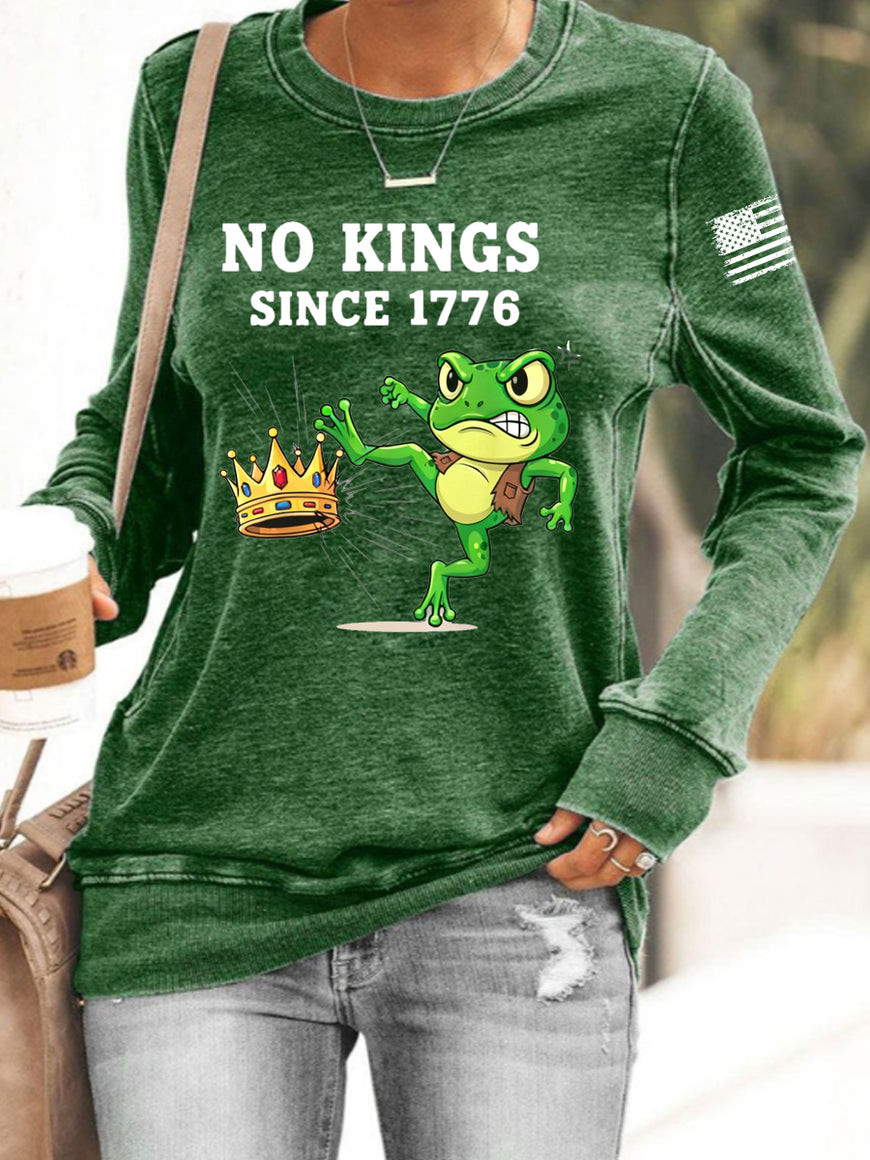 Portland Frog Resist Sweatshirt No Kings Since 1776 Anti Fascism Apparel Gifts For Liberal