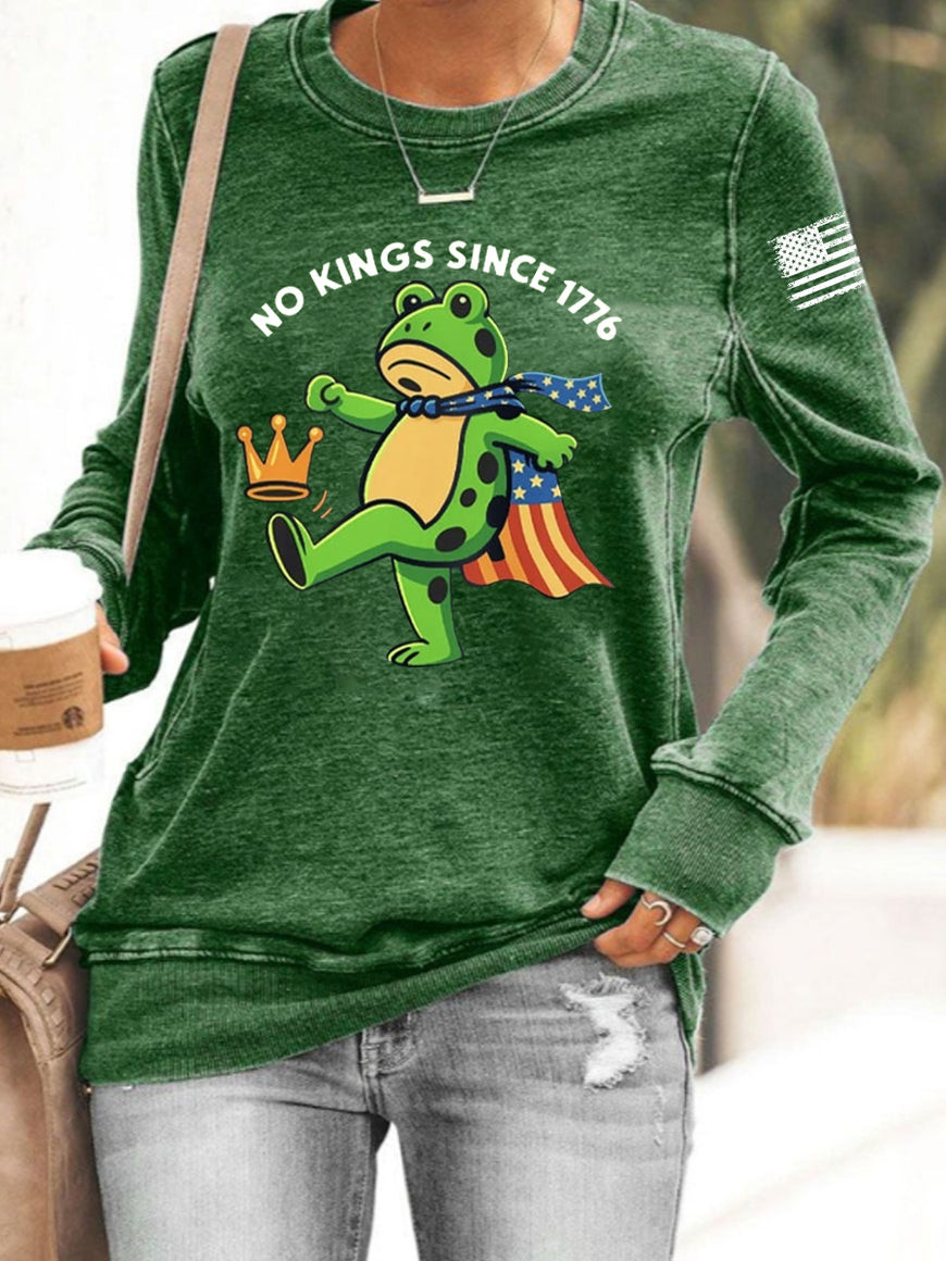 Portland Frog Resist Sweatshirt No Kings Since 1776 Anti ICE Merch Portland Frog Gift Ideas