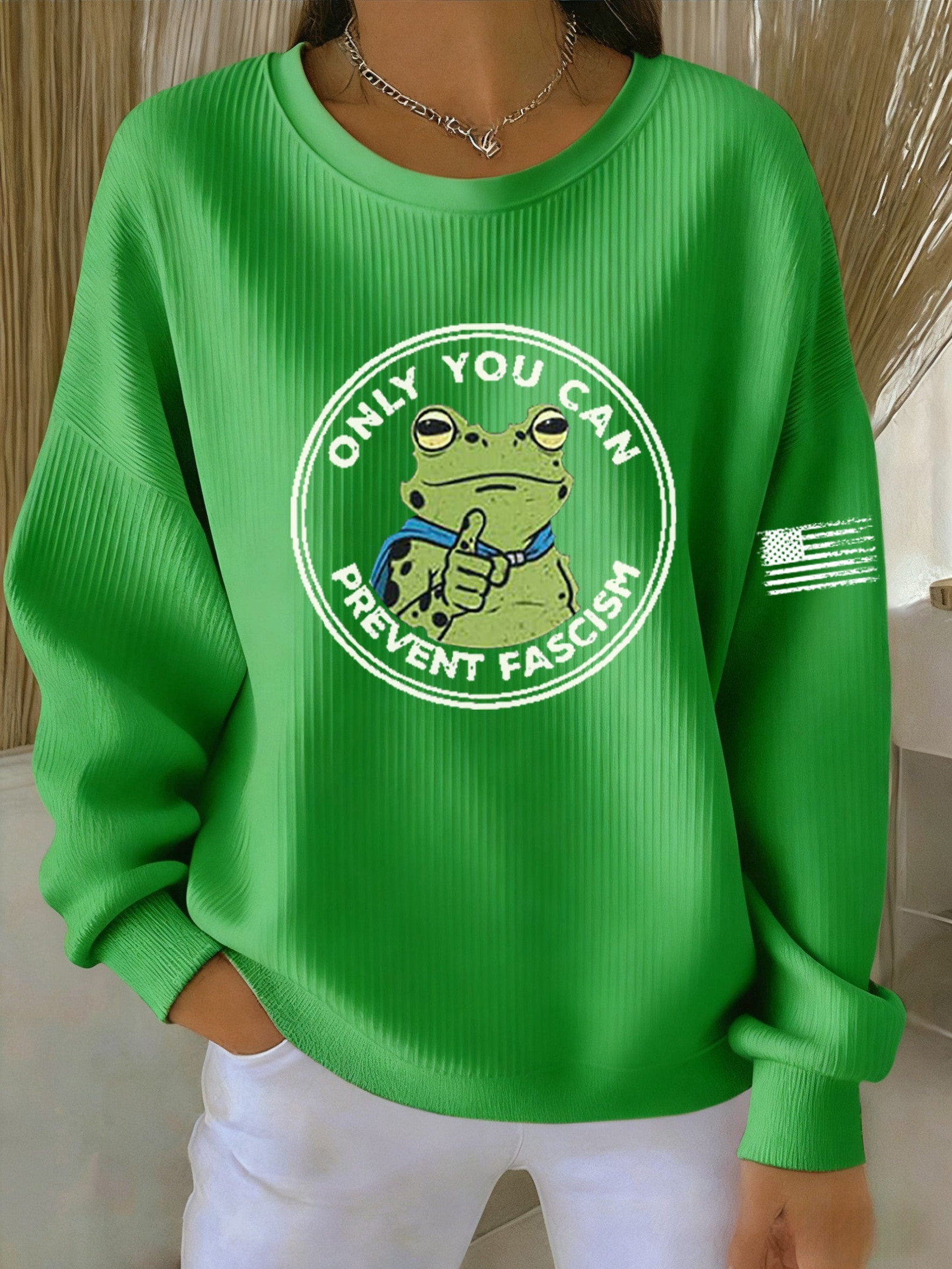 Portland Frog Resist Sweatshirt Only You Can Prevent Fascism Anti Fascism Merch Presents