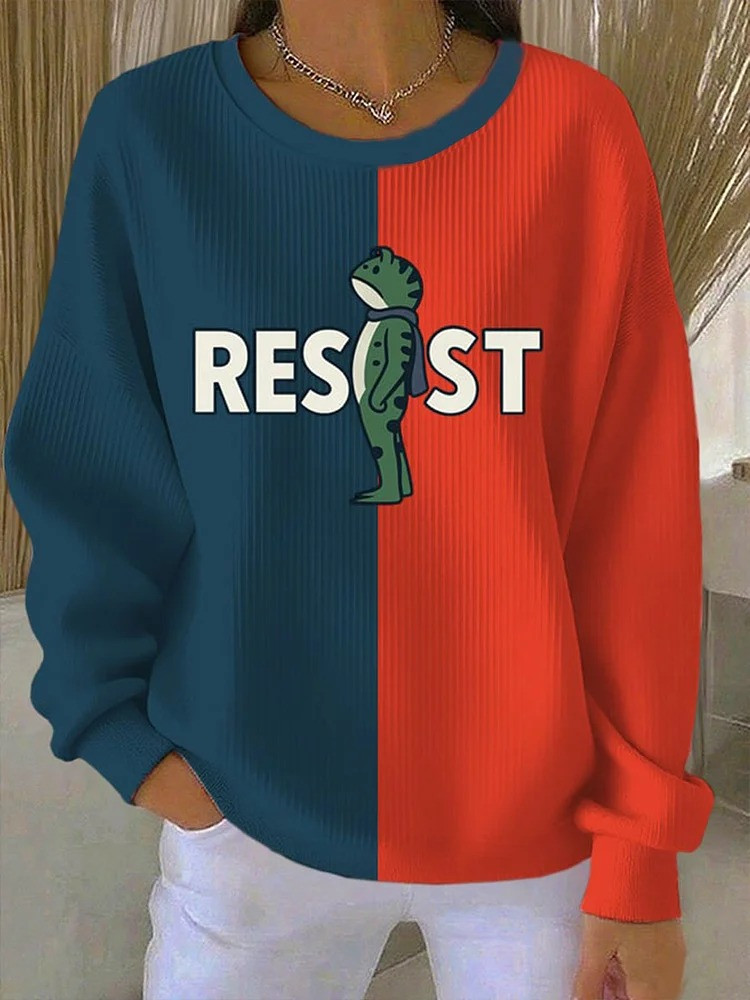 Portland Frog Resist Sweatshirt Portland Frog Protest Merch Gifts For Her