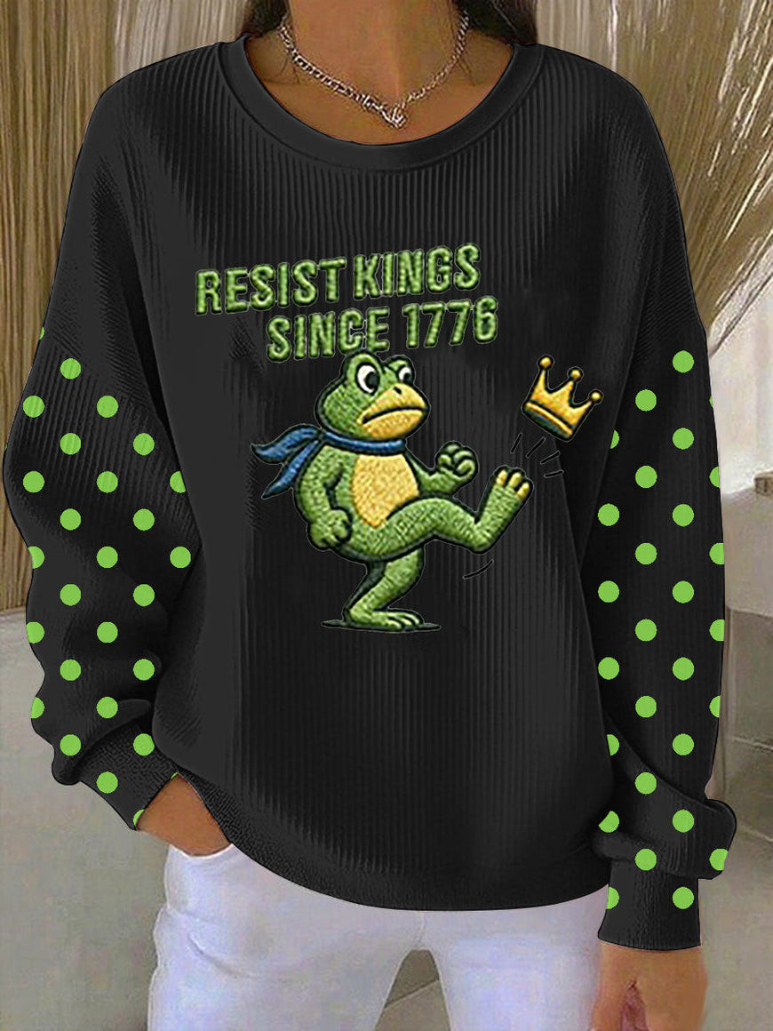 Portland Frog Resist Sweatshirt Resist Kings Since 1776 Anti Fascism Merch Present Ideas