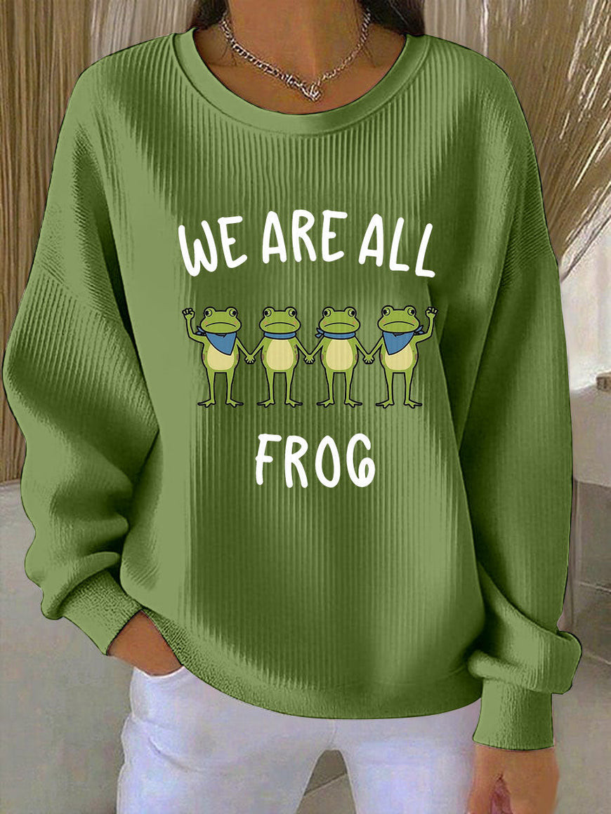 Portland Frog Resist Sweatshirt We Are All Frog Anti Fascism Merch Gifts For Liberal Friends