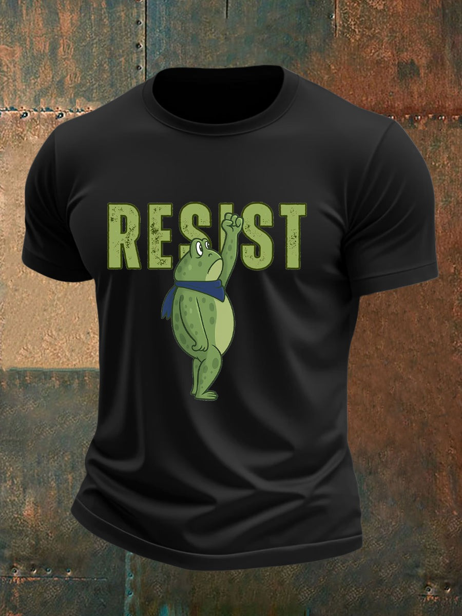 Portland Frog Resist T-Shirt No Kings Anti Fascism Protest Merch Gifts For Patriots