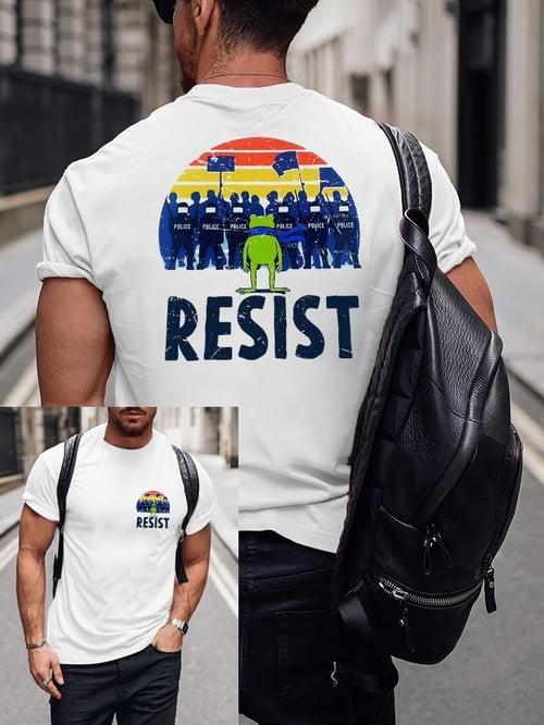 Portland Frog Resist T-Shirt No Kings Political Protest Activist Merch Gifts For Boyfriend