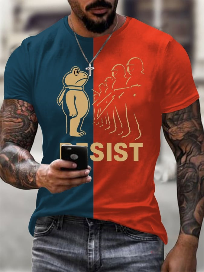 Portland Frog Resist T-Shirt No Kings Political Protest Apparel Freedom Presents For Him
