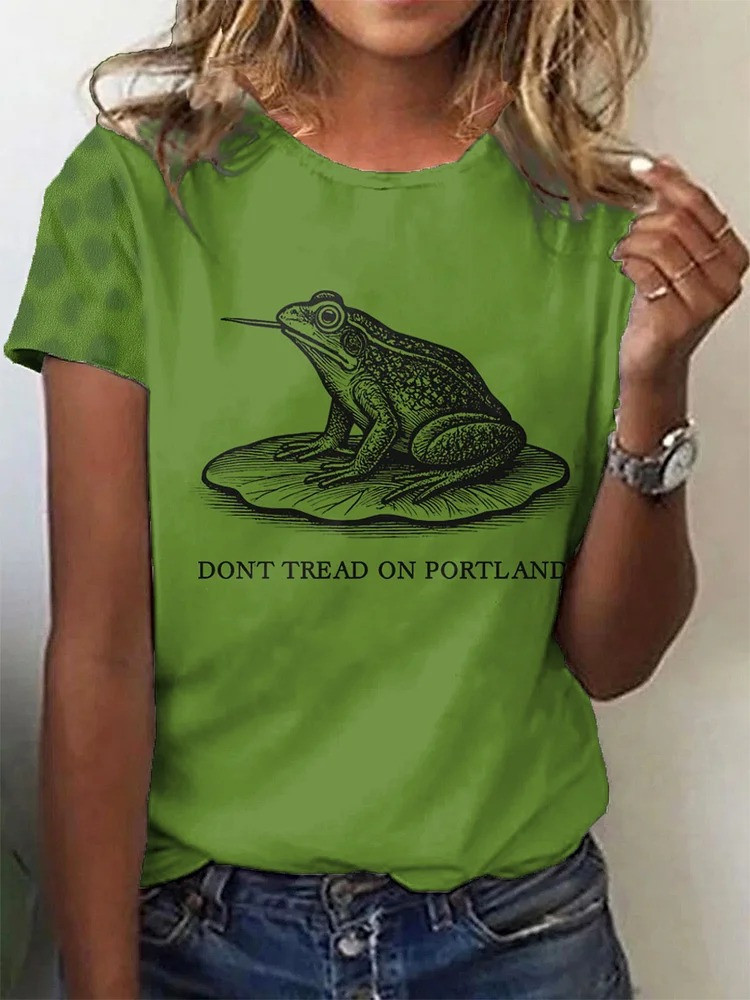 Portland Frog Shirt Dont Tread On Portland Anti Fascist Protest Merch Gifts