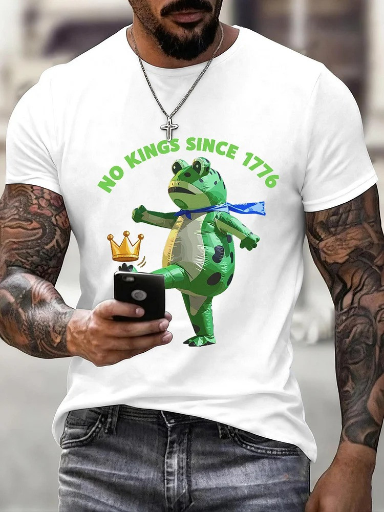 Portland Frog Shirt No Kings Since 1776 Antifa Protest Merch Anti Trump Gifts