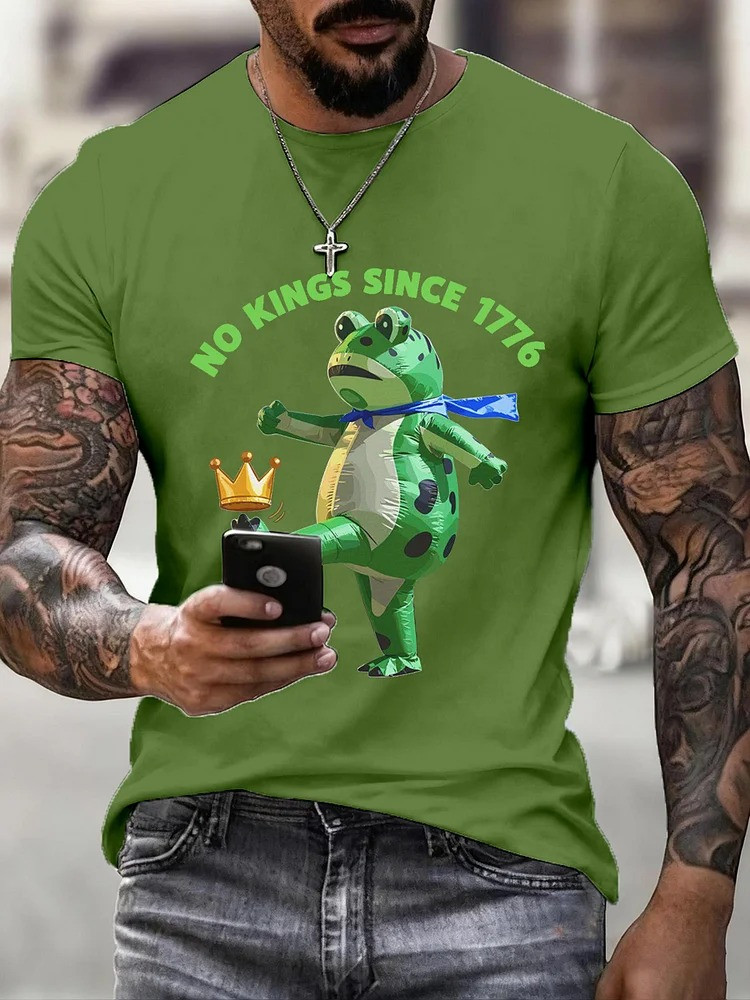 Portland Frog Shirt No Kings Since 1776 Tee No Kings Protest Merch Democrats Gifts For Men