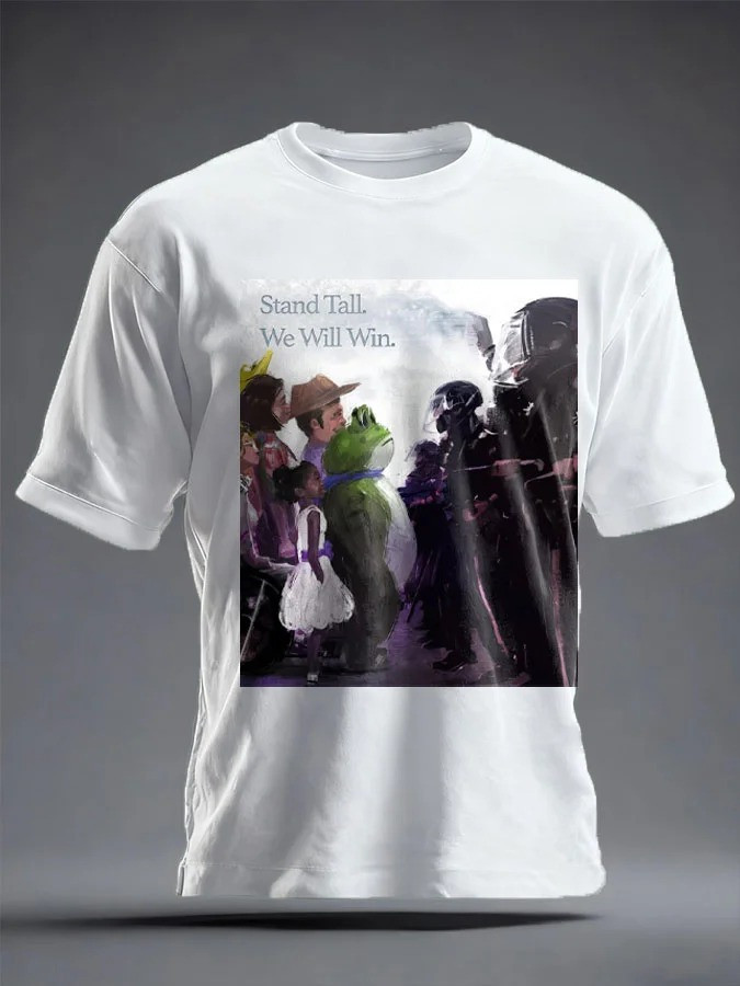 Portland Frog Shirt Stand Tall We Will Win No Kings Protest Merch Gifts For Men