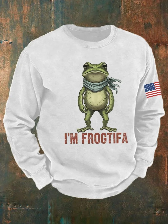 Portland Frog Sweatshirt I'm Frogtifa Anti Fascist Protest Apparel Gifts