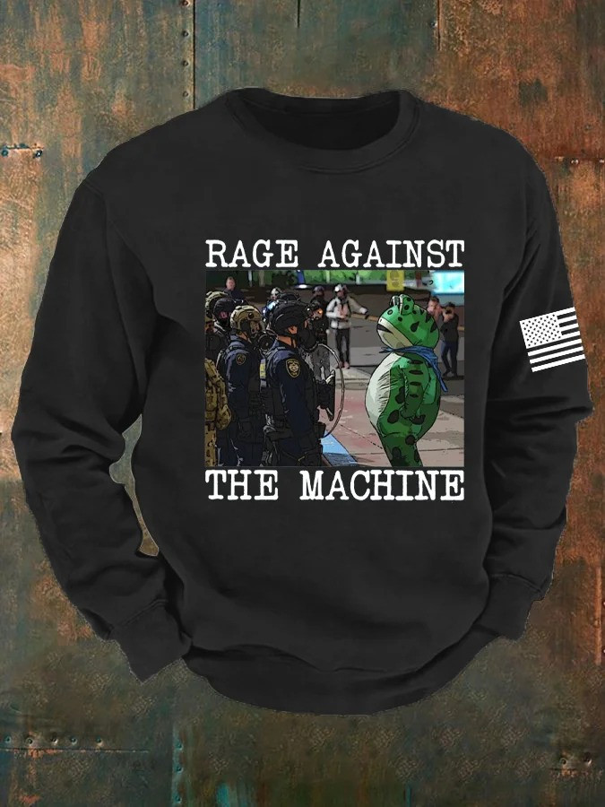 Portland Frog Sweatshirt Rage Against The Machine Merch Gifts For Democrats Supporters