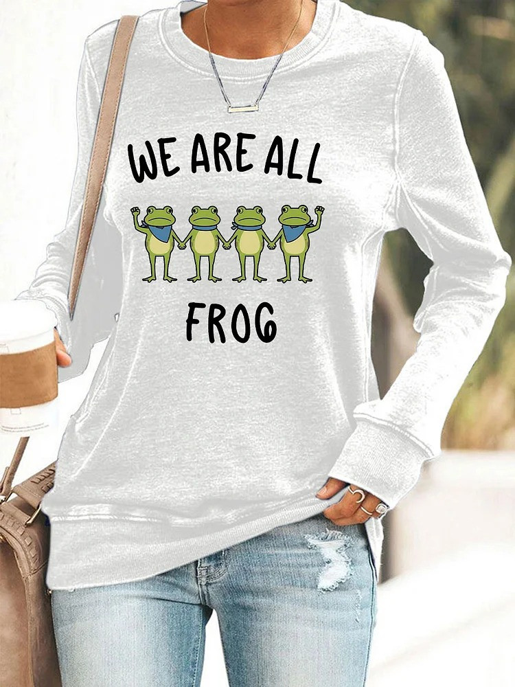 Portland Frog Sweatshirt We Are All Frog Anti ICE Protest Anti Fascist Merch Gifts
