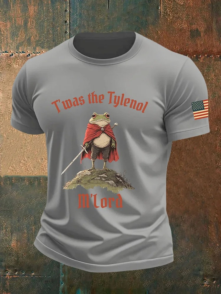 Portland Frog Twas The Tylenol M Lord T-Shirt Anti Trump Merch Liberal Gifts For Men