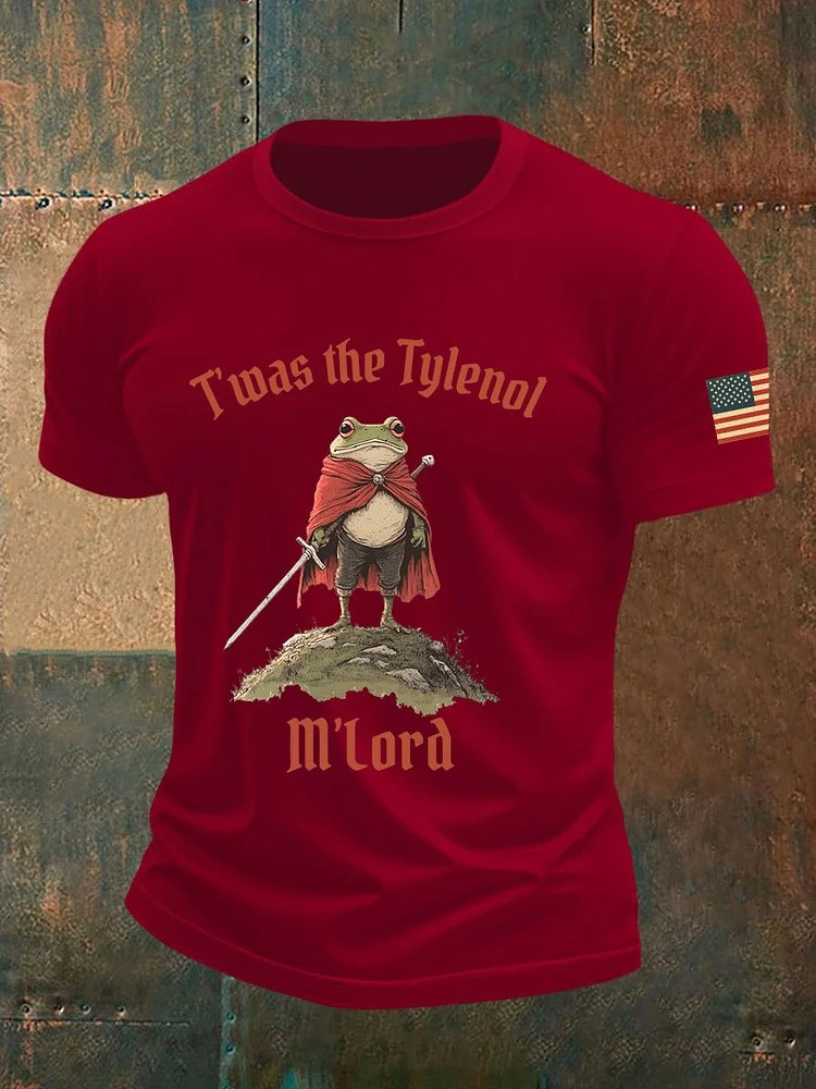 Portland Frog Twas The Tylenol M Lord T-Shirt FDT Anti Trump Clothing Gifts For Men