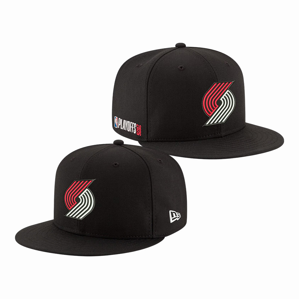 Portland Trail Blazers New Era NBA Playoffs 9FIFTY Snapback Hat Basketball Snapback Cap Fans Gear